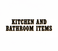 Kitchen and bathroom small items - Home