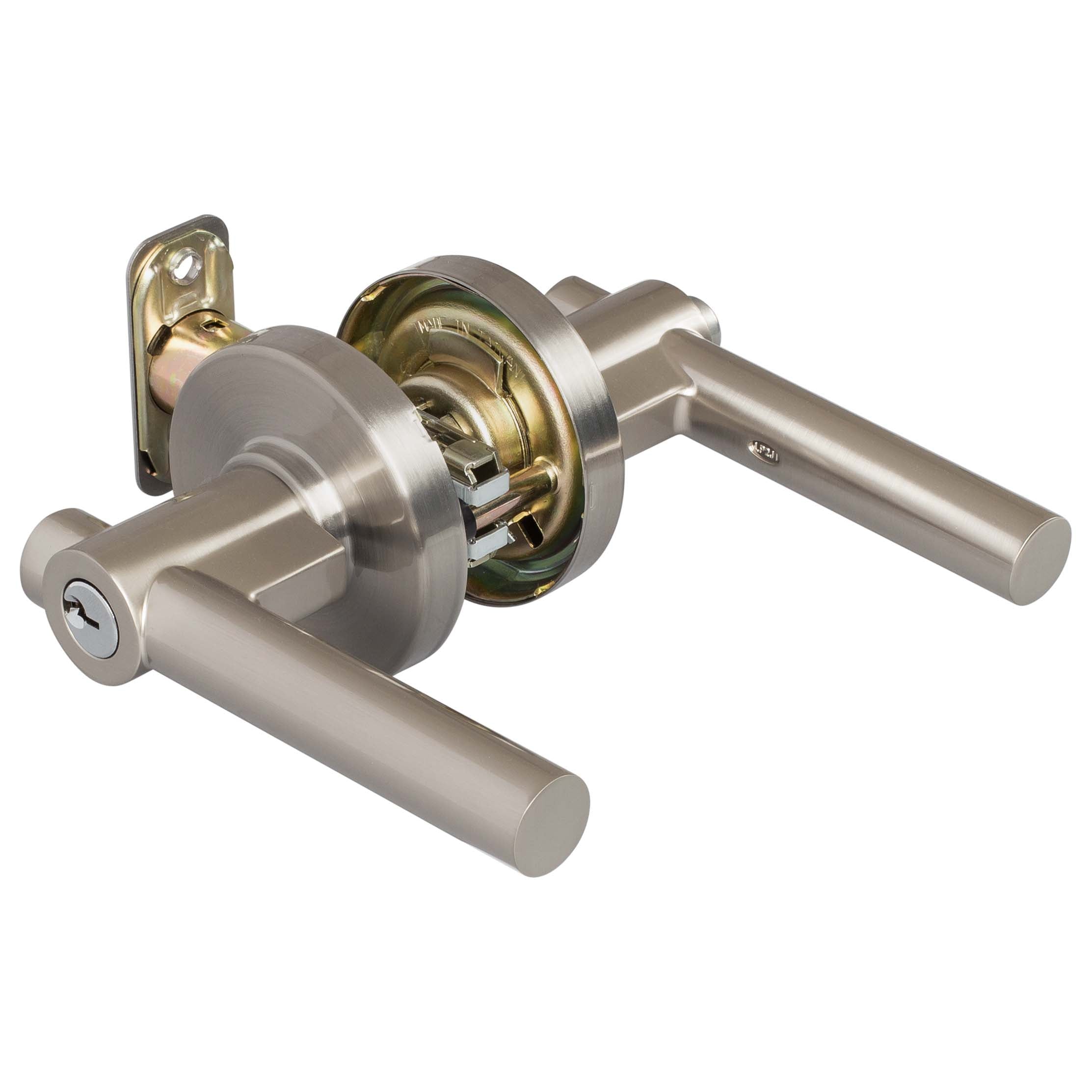 Door Lever Set Keyed / Entry Function Contemporary Style Riley Collection